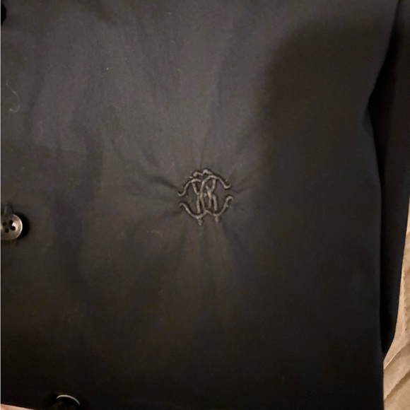 ROBERTO CAVALLI BLACK SHIRT MEN, EXCELLENT CONDITION, SIZE LARGE - Picture 12 of 16